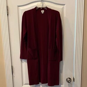 a new day Maroon Knit Cardigan